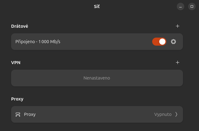Přidat VPN 1